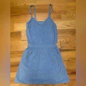 Blue Towel Romper - Perfect for the beach or pool!